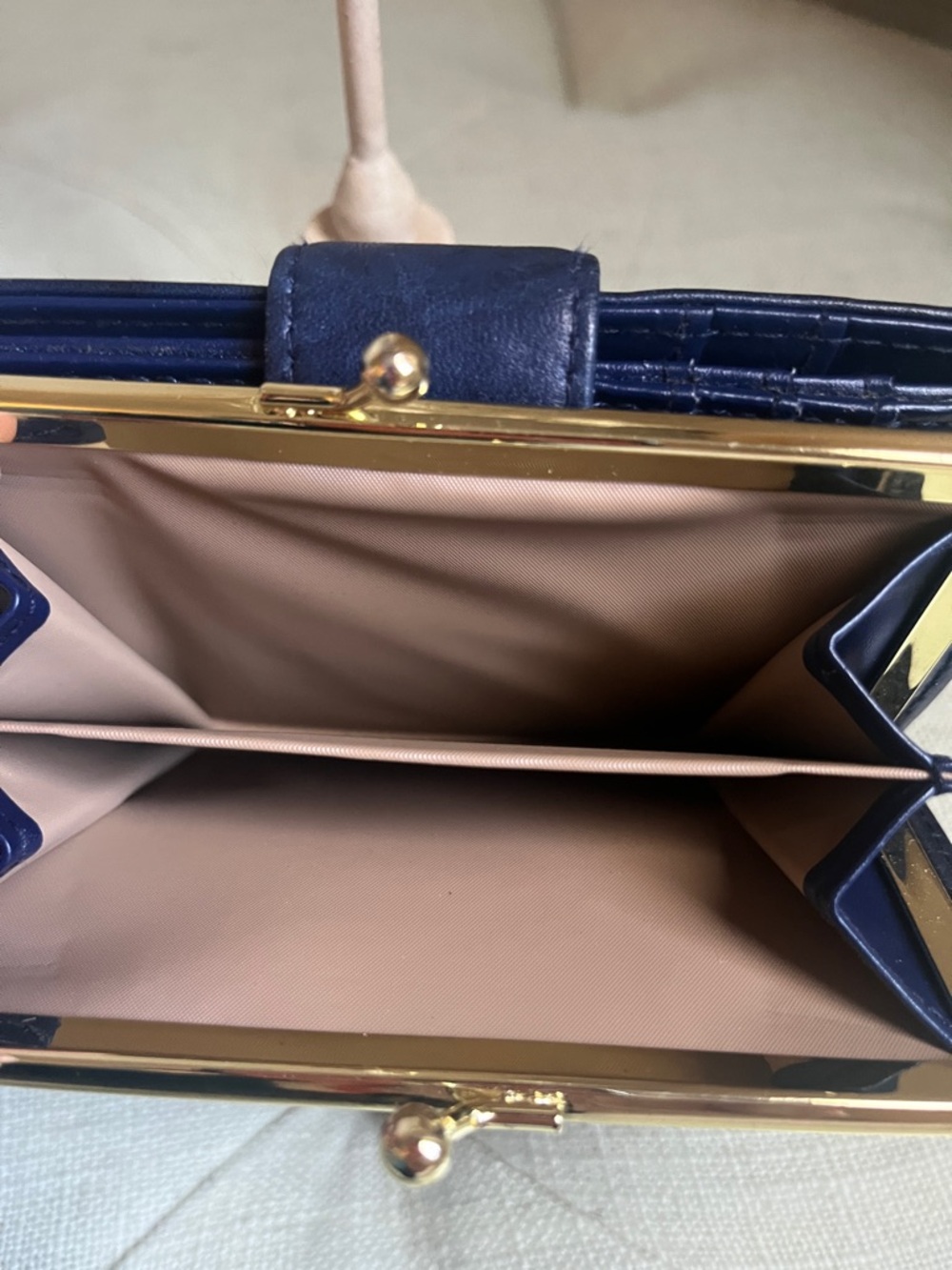 Julia Buxton Heiress Cardex Navy Blue Exterior Leather Women's Wallet - Picture 6 of 12